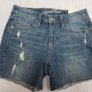 🌼 NWT UNIVERSAL THREAD WOMENS MID RISE DISTRESSED CUT OFF JEANS SHORTS S…🌼